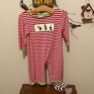 Smocked Grinch One Piece 3T